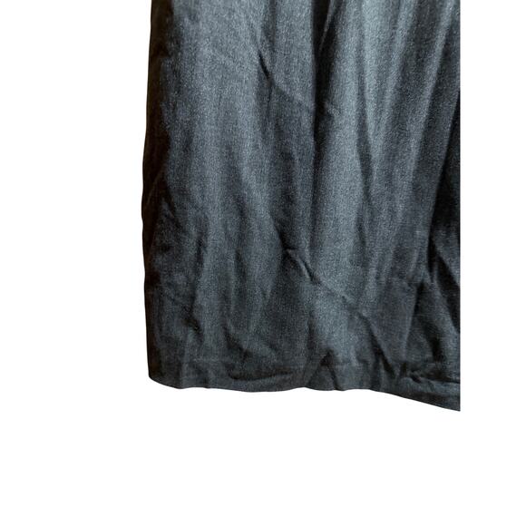 Ann Taylor Gray and White Sleeveless Midi Shift Dress - Size 18 - Picture 5 of 6